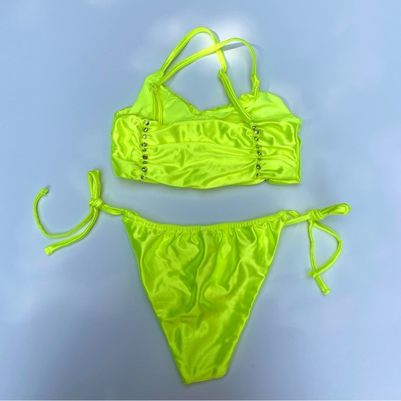 NWT Neon Rhinestone ASOS Bikini - Picture 3 of 3